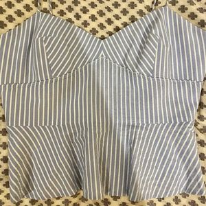 Club Monaco Seersucker Bustier